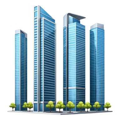 Dos edificios juntos sticker