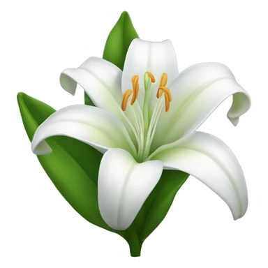 Cute white lily of the valleys of  sticker