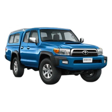 Toyota landcuiser Hzj 78 blue color  sticker