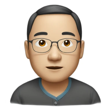 Portrait of a Chinese resident sticker