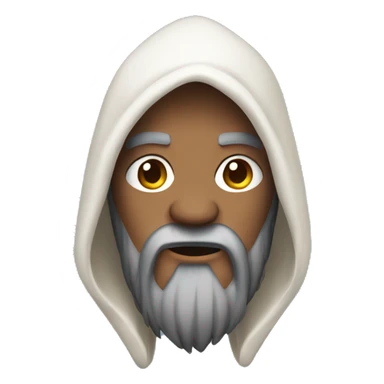 hooded and bearded druid sticker