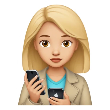 Girl eith Phone  sticker