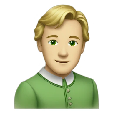 Young Christopher Plummer green eyes sound of music sticker