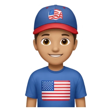 boy tour guide in USA,  sticker