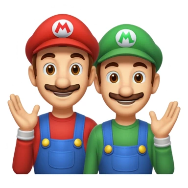 mario bros square sticker