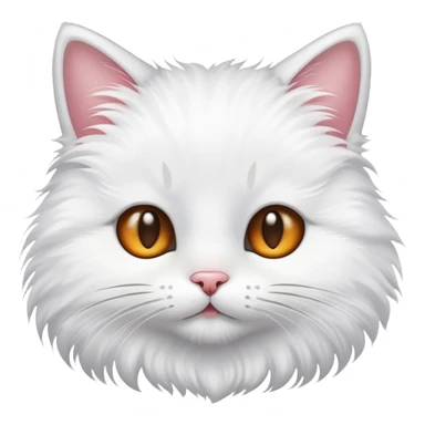 Cute cat face with whiskers sticker
