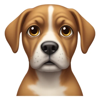 Uncomfortable dog  sticker