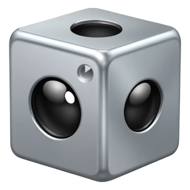 3d square tilted sticker