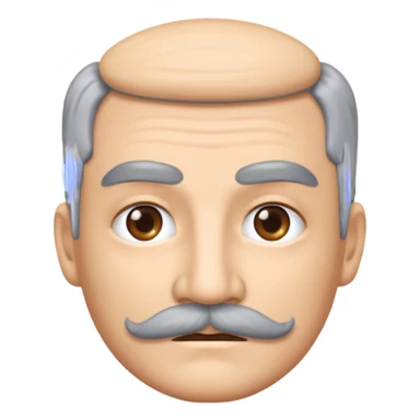 The  🥸 emoji but with gray eyebrows and mustache sticker