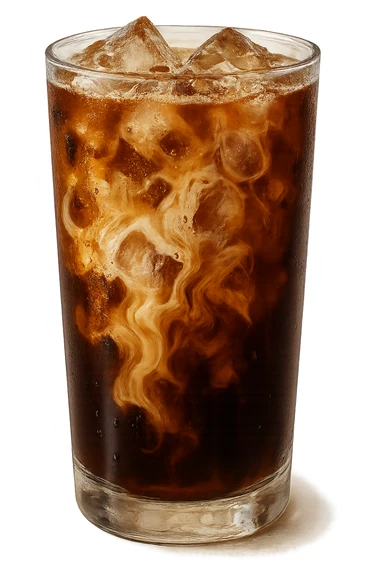 aesthetic glass of iced coffee sticker