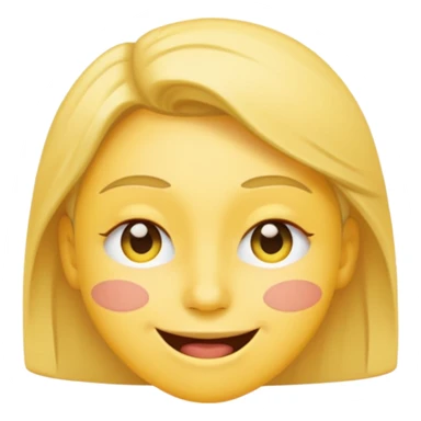 person with a winking face emoji style sticker