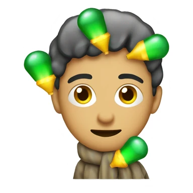 person wrapped christmas lights sticker