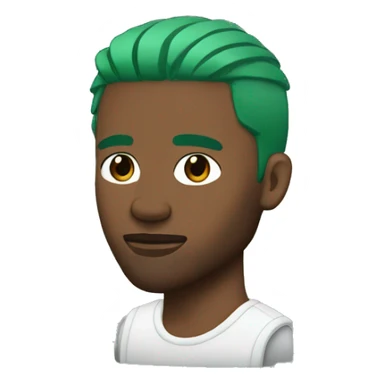 Frank ocean with green hair sticker