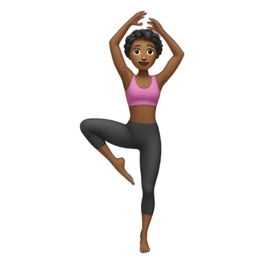 
woman doing pilates sticker