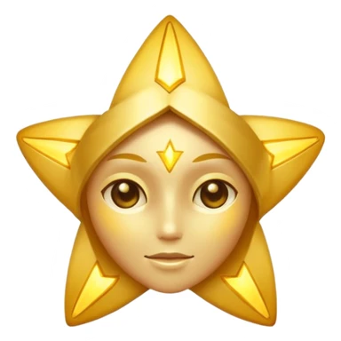 Star with a human body and legs sticker