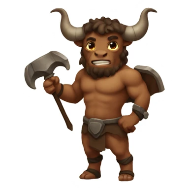 a cute Minotaur sticker
