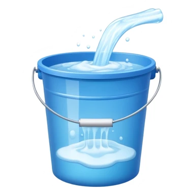 Bucket and cleaning product sticker