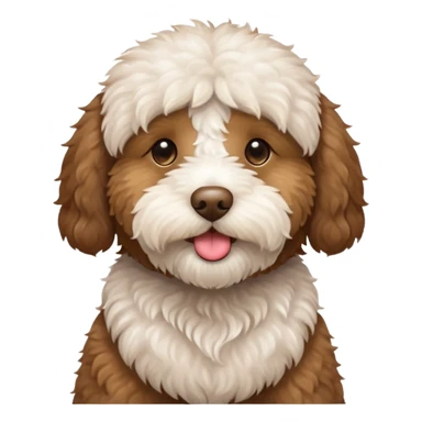 Labradoodle blowing a kiss sticker