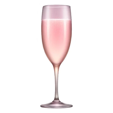 Pink champagne glass  sticker