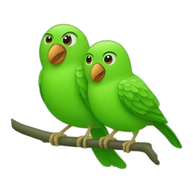 duo the duolingo green bird sticker