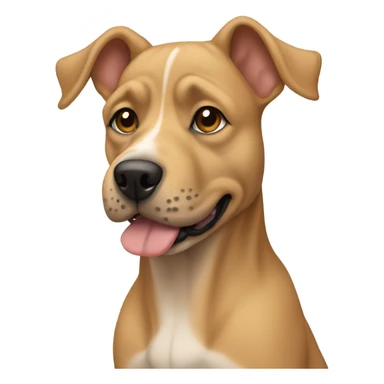 shar pai wrinkle tan coloured dog  sticker