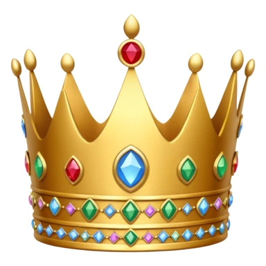 crown with happy birthday on it sticker