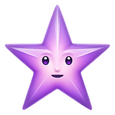 Purple void star that looks ethereal sticker