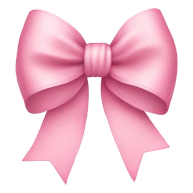 light pink bow on light pink bow sticker