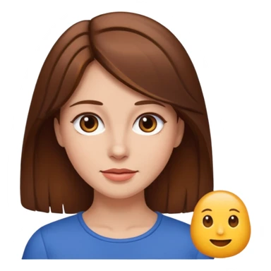 person woman brownhair fullbody sticker