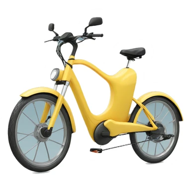 ebike with long tail that spaces 2 kids sticker