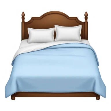 bedding with bed sticker