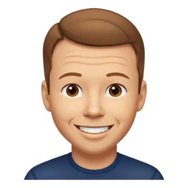 Donnie Wahlberg with light brown hair sticker