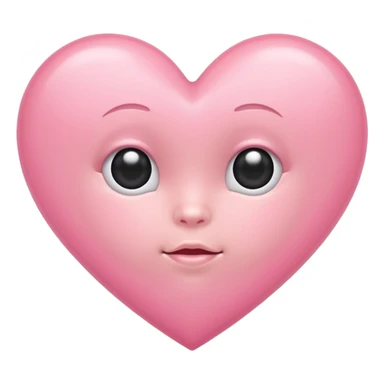 baby pink heart sticker
