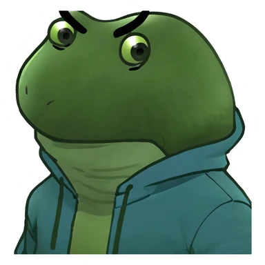 Mr. Beast wearing a blue hoodie with a playful expression sticker