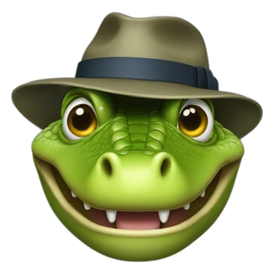 detective aligator head sticker