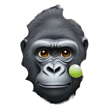 Gorilla made out of grapes sticker