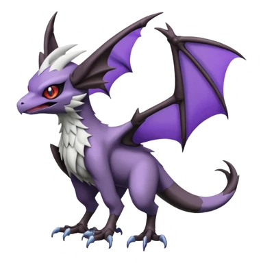 Noibat-Noivern-Silvally-Fakémon-hybrid-creature (full body)  sticker