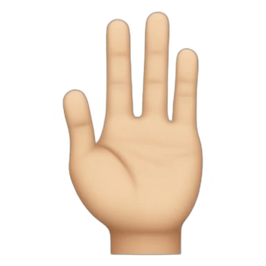 Third finger only up on left hand sticker