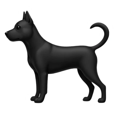 dog silhouette sticker