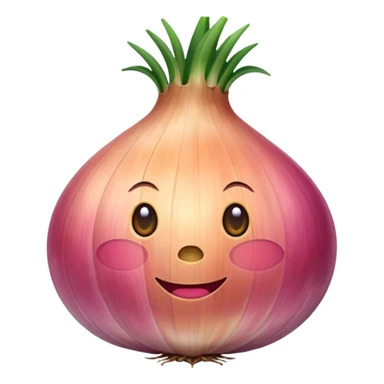 oignon fin rose sticker