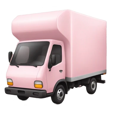 light pink delivery truck sticker