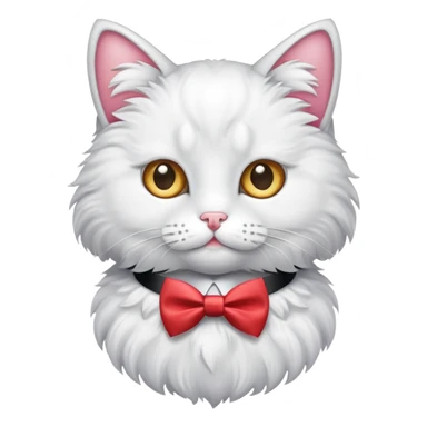 Gato y moño sticker