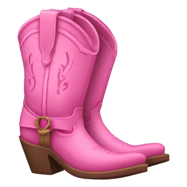 Pink cowboy boots  sticker