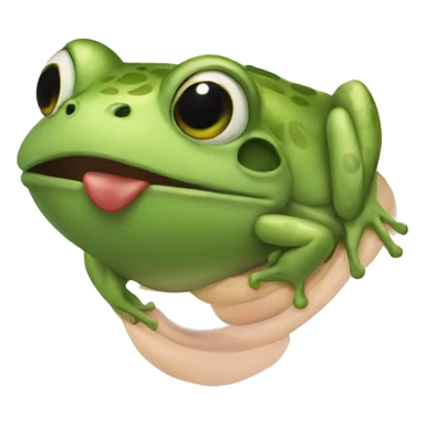 I've a frog in my throat sticker