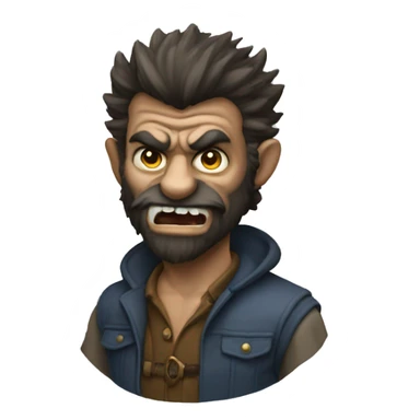 Envious Wolfman sticker