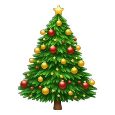 Christmas tree sticker