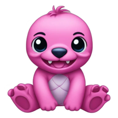 Stich pink sticker