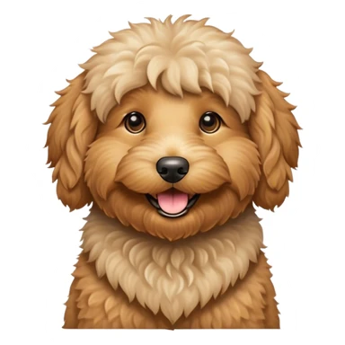 Golden doodle dog happy sticker