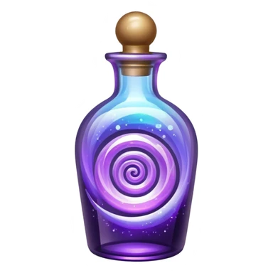 Purple magic in a Crystal bottle sticker