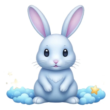 rabbit made of starlight sticker